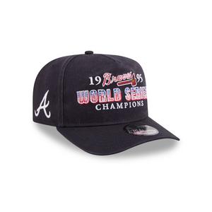 New Era Atlanta Braves 9FIFTY A-Frame Historic Snapback Hat-Navy